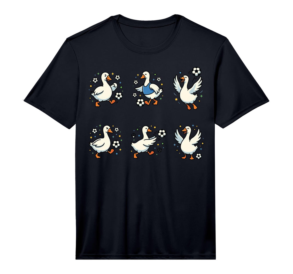 Silly Goose Playing Soccer Player Goalie T-Shirt - Streetwear Style Unisex
