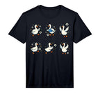 Silly Goose Playing Soccer Player Goalie T-Shirt - Streetwear Style Unisex