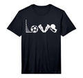 Soccer Football I Love Soccer Funny T-Shirt - Trendy Graphic for Adults
