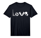 Soccer Football I Love Soccer Funny T-Shirt - Trendy Graphic for Adults