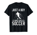 Just Who Loves Soccer T-Shirt - Trendy Graphic Unisex