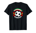 Persia Soccer Fan Flag And Football T-Shirt - Unique Graphic Men Women