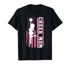 Cheer Mom American Flag Cheerleading T-Shirt - Aesthetic Graphic Unisex
