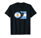 Argentina Flag Football Player World Game T-Shirt - Trendy Graphic Unisex