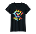 Soccer Chick Tie Dye Seventies Soccer T-Shirt - Graphic Print for Adults
