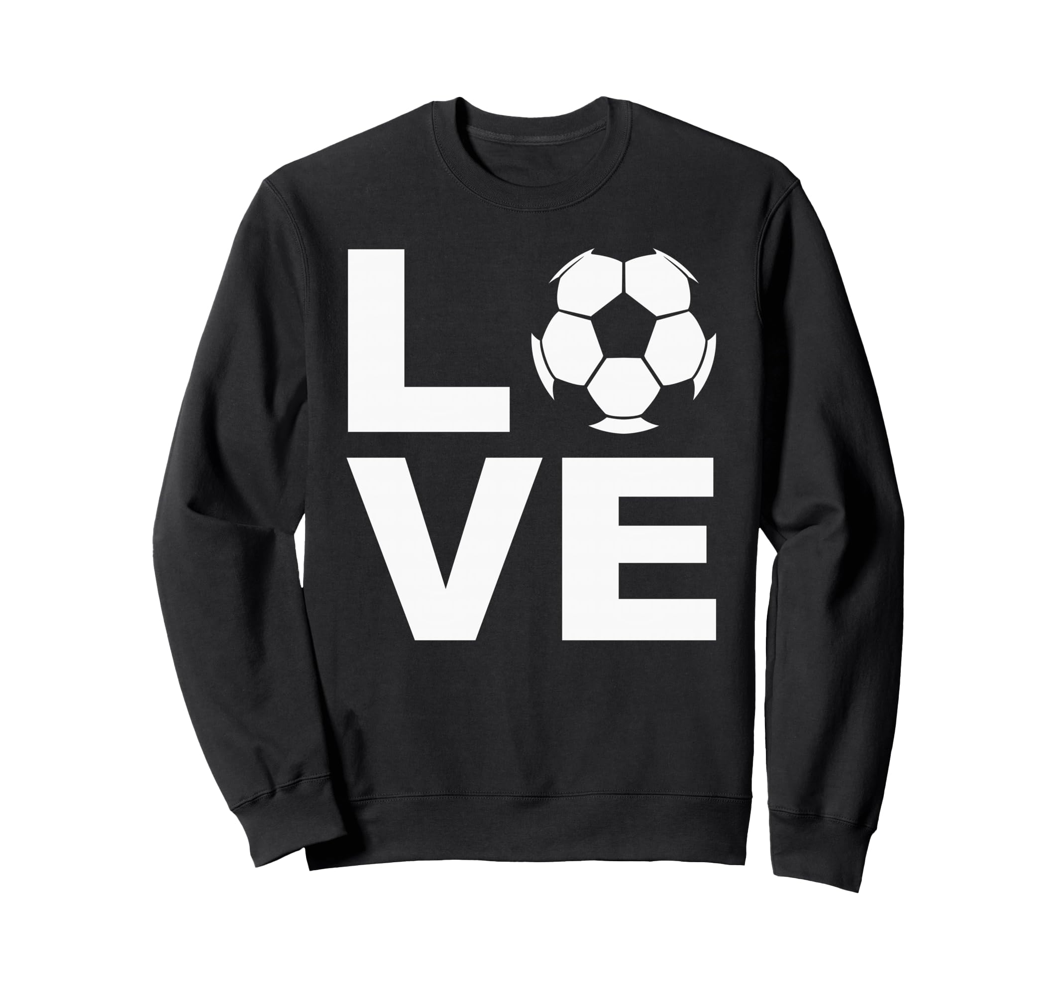 Love Soccer Soccer Players Sweatshirt - Casual Everyday Wear Men Women