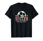 Soccer Mom Soccer Player Mama Boho Soccer T-Shirt - Novelty Apparel Unisex