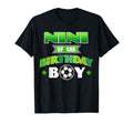 Nini Birthday Soccer Party Family T-Shirt - Aesthetic Graphic Men Women