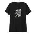 Funny Eat Sleep Soccer Repeat Soccer T-Shirt - Custom Art Print Men Women