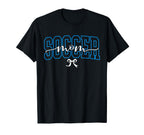 Game Day Soccer Mom Soccer Mama Bow Funny T-Shirt - Trendy Graphic Unisex
