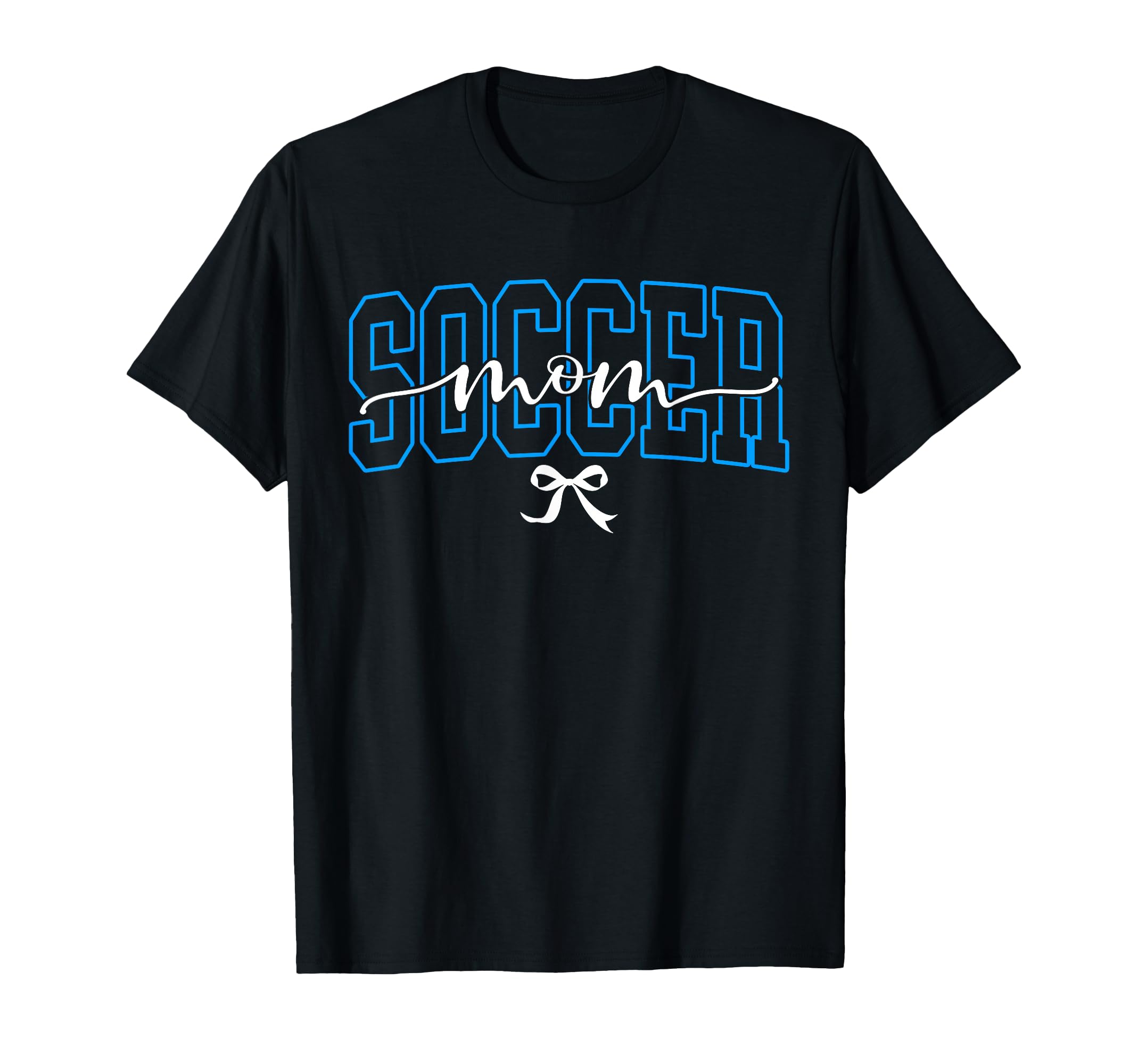 Game Day Soccer Mom Soccer Mama Bow Funny T-Shirt - Trendy Graphic Unisex