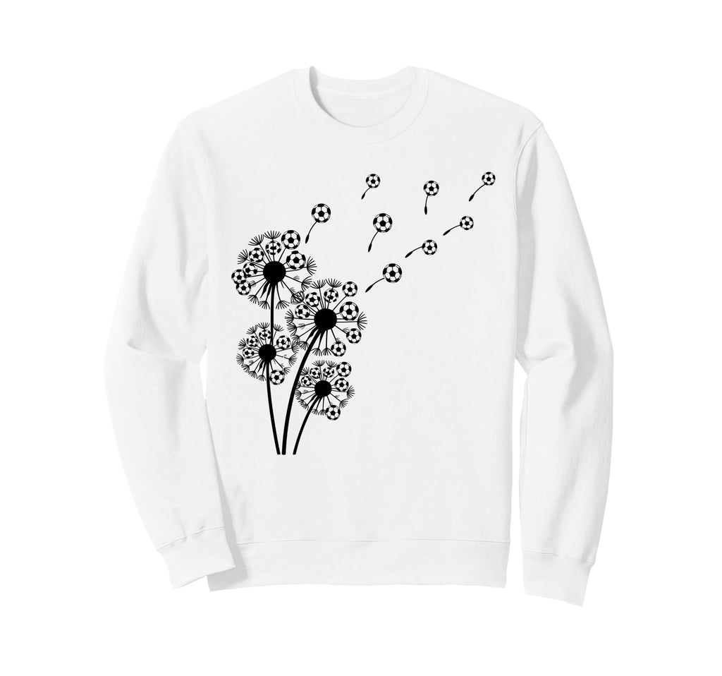 Soccer Balls Dandelion Funny Soccer Sweatshirt - Fun Novelty Design Unisex