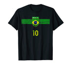 Brazil Soccer Fans Jersey Brazilian T-Shirt - Novelty Apparel Men Women