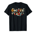 Soccer Lolly Grandma Wildflower Mothers T-Shirt - Trendy Graphic Unisex