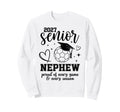 2027 Senior Soccer Nephew Proud Sweatshirt - Graphic Print Men Women