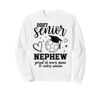 2027 Senior Soccer Nephew Proud Sweatshirt - Graphic Print Men Women