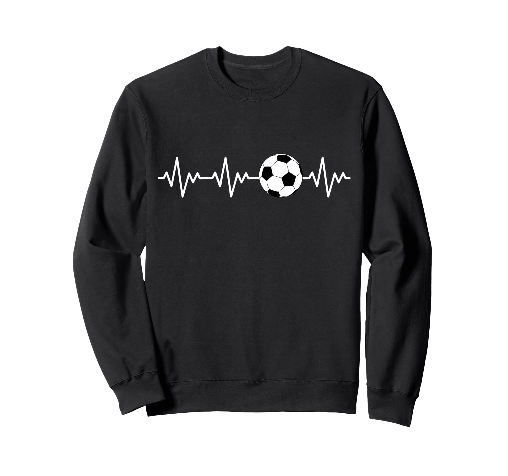 Heartbeat Soccer Sweatshirt - Novelty Apparel for Adults