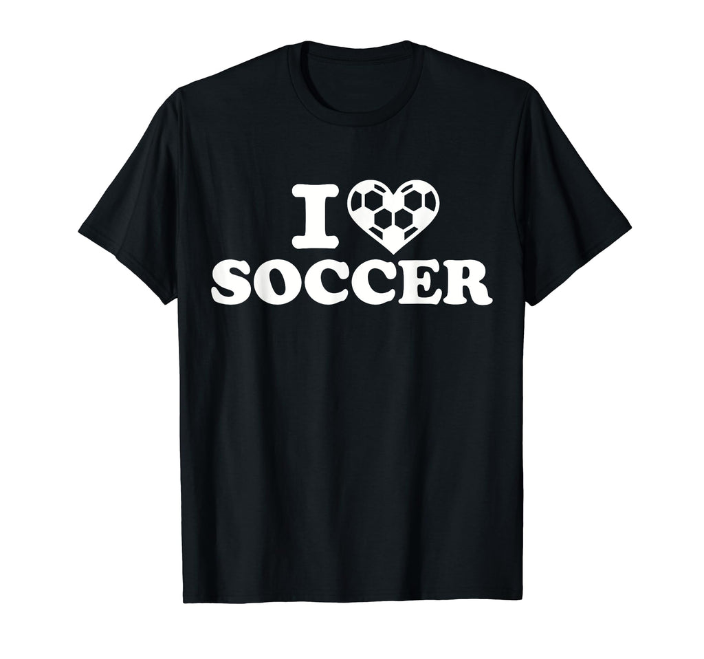 I Love Soccer T-Shirt - Custom Art Print for Adults