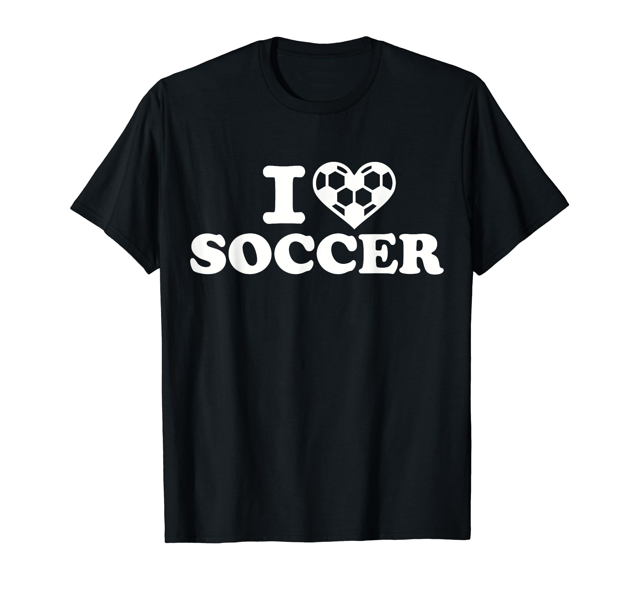 I Love Soccer T-Shirt - Custom Art Print for Adults