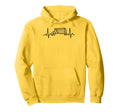 Soccer Heartbeat Football Lovers Hoodie - Fun Novelty Design for Adults