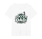 Soccer Dad Louder Than Mom Womens Plus T-Shirt - Unique Graphic for Adults