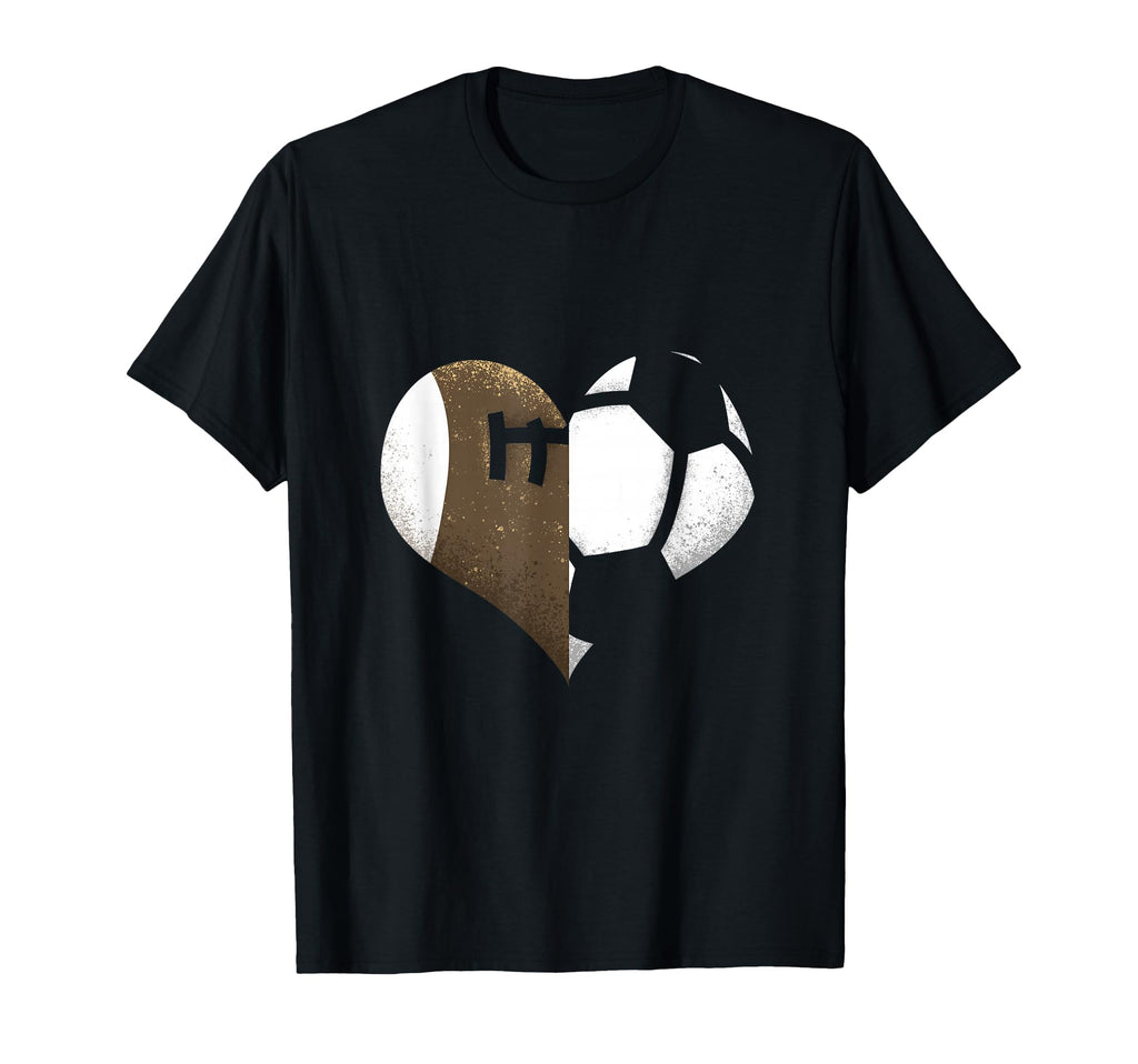 American Football Soccer Ball T-Shirt - Casual Everyday Wear for Adults