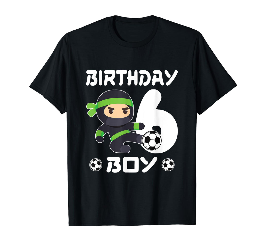 6Th Birthday Soccer Six 6 Year Old T-Shirt - Custom Art Print Unisex