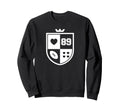 I Love Football I Heart Football Funny Sweatshirt - Graphic Print Unisex