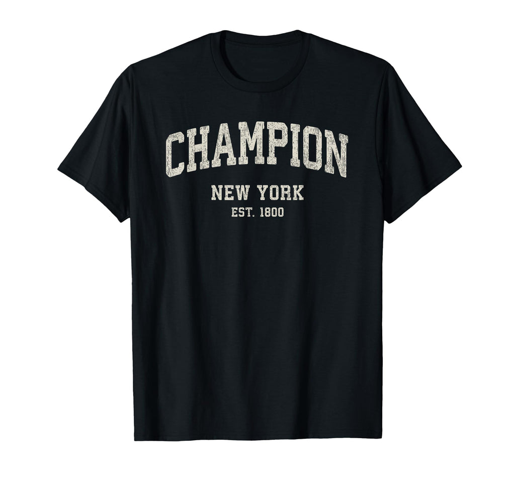 Champion New York Ny Athletic Sports T-Shirt - Graphic Print Men Women