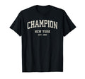 Champion New York Ny Athletic Sports T-Shirt - Graphic Print Men Women
