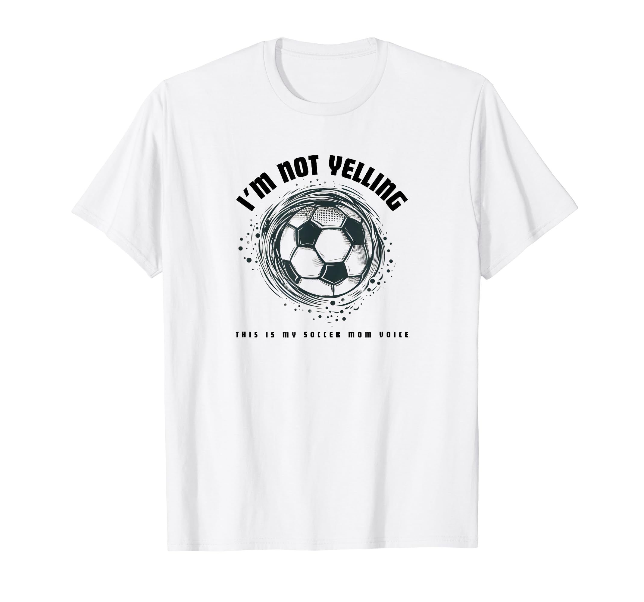 Proud Soccer Mom Voice Funny Soccer T-Shirt - Streetwear Style for Adults