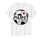 Soccer Aunt Soccer Player Family Matching T-Shirt - Custom Art Print Unisex