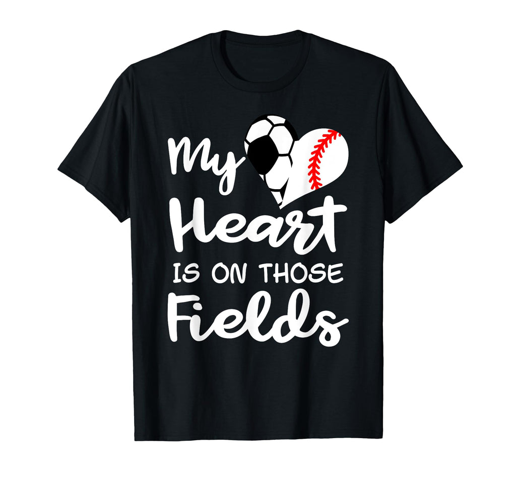 My Heart Is Those Fields Funny T-Shirt - Custom Art Print for Adults