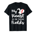 My Heart Is Those Fields Funny T-Shirt - Custom Art Print for Adults