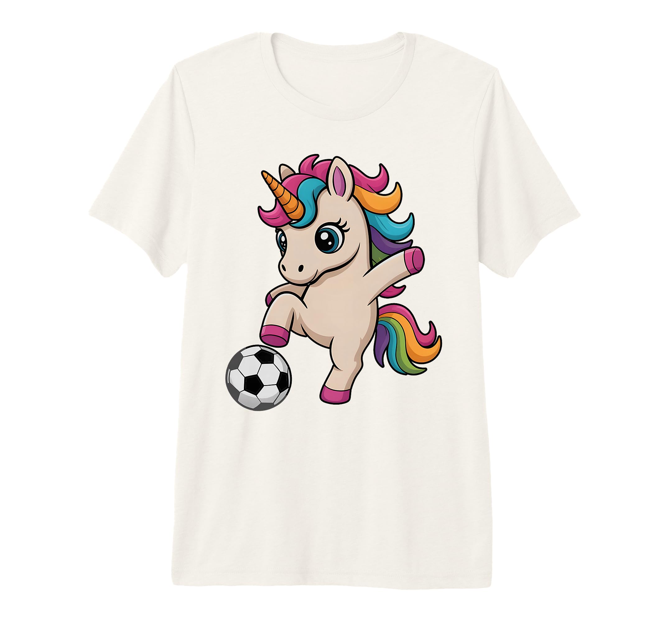 Unicorn Soccer Just Who Loves Kickin Coach T-Shirt - Trendy Graphic Unisex