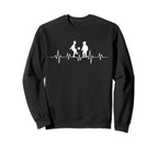 Soccer Heartbeat Funny Soccer Sweatshirt - Casual Everyday Wear Men Women