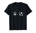 Love My Coffee And Soccer T-Shirt - Fun Novelty Design Men Women