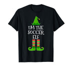 Im Soccer Elf Matching Family Group T-Shirt - Graphic Print for Adults