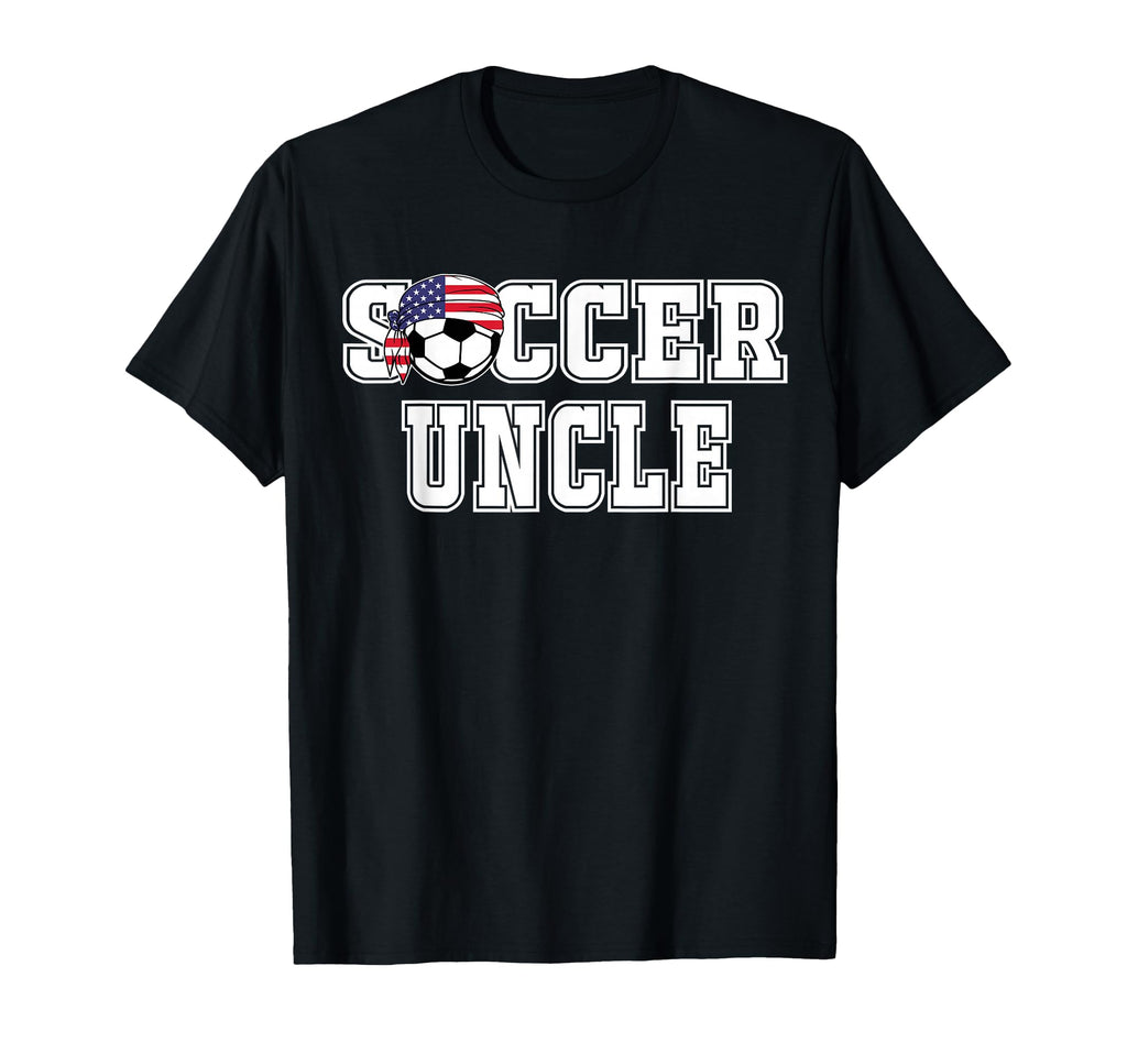 Soccer Uncle Bandana Flag Ball Player T-Shirt - Trendy Graphic for Adults