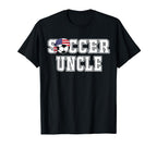 Soccer Uncle Bandana Flag Ball Player T-Shirt - Trendy Graphic for Adults