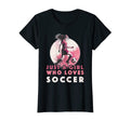 Just Who Loves Soccer Soccer Outfit T-Shirt - Custom Art Print Unisex