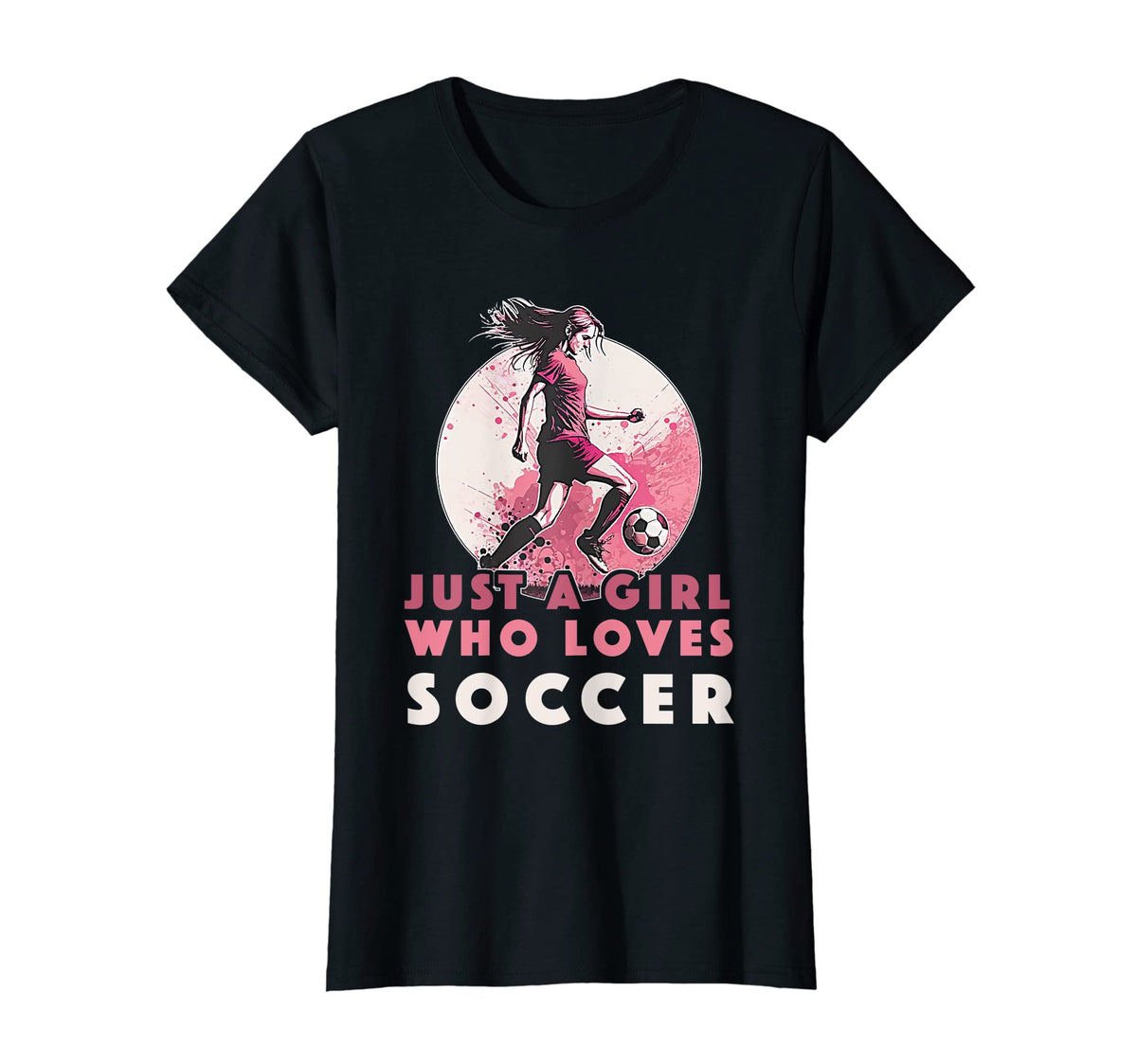 Just Who Loves Soccer Soccer Outfit T-Shirt - Custom Art Print Unisex