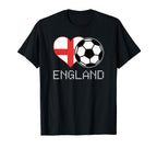 England Soccer English Flag Love Country T-Shirt - Unique Graphic Unisex