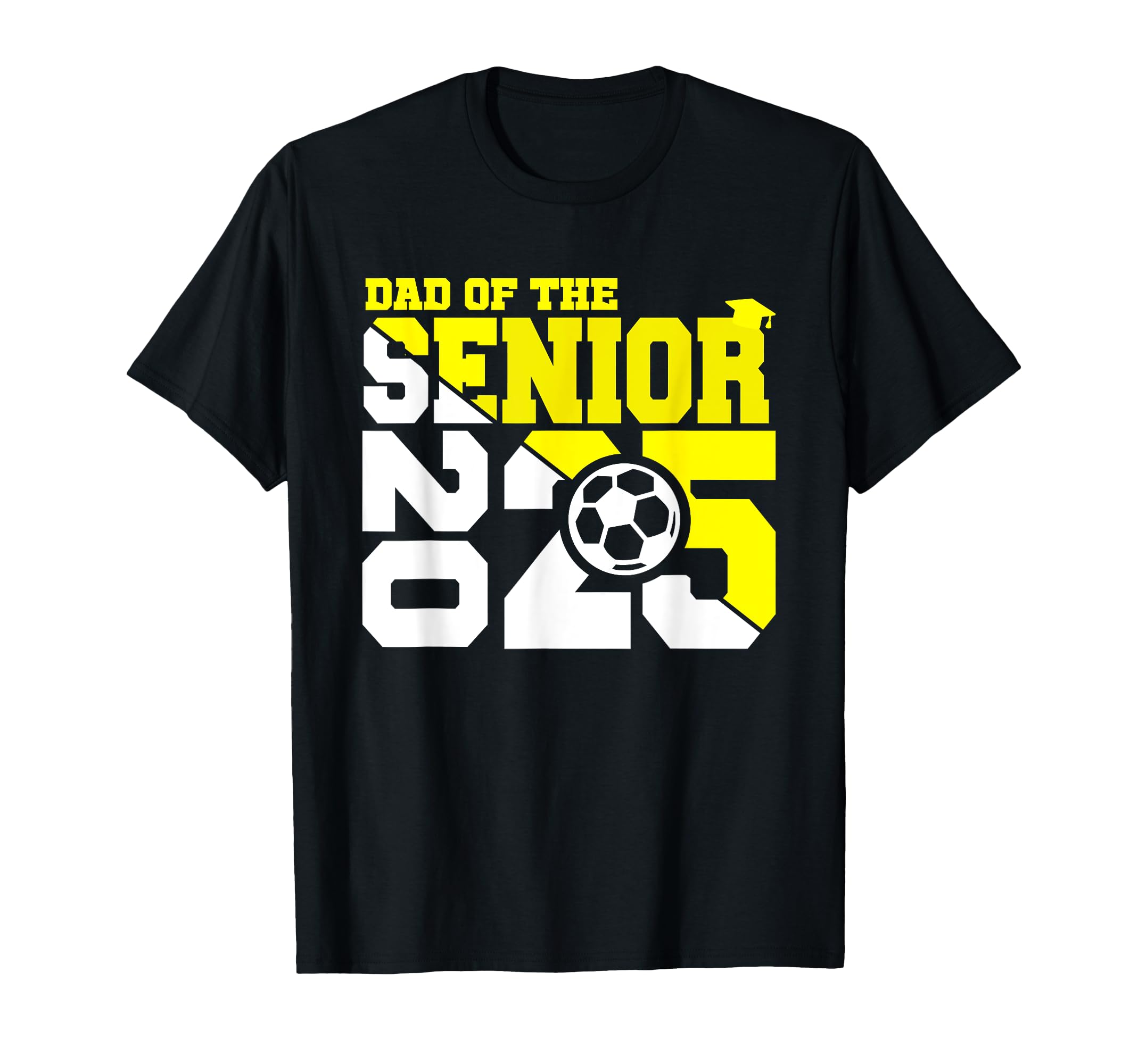 Dad Senior 2025 Varsity Soccer Dad T-Shirt - Novelty Apparel for Adults