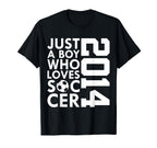 2014 Just Who Loves Soccer 12Th T-Shirt - Fun Novelty Design Men Women