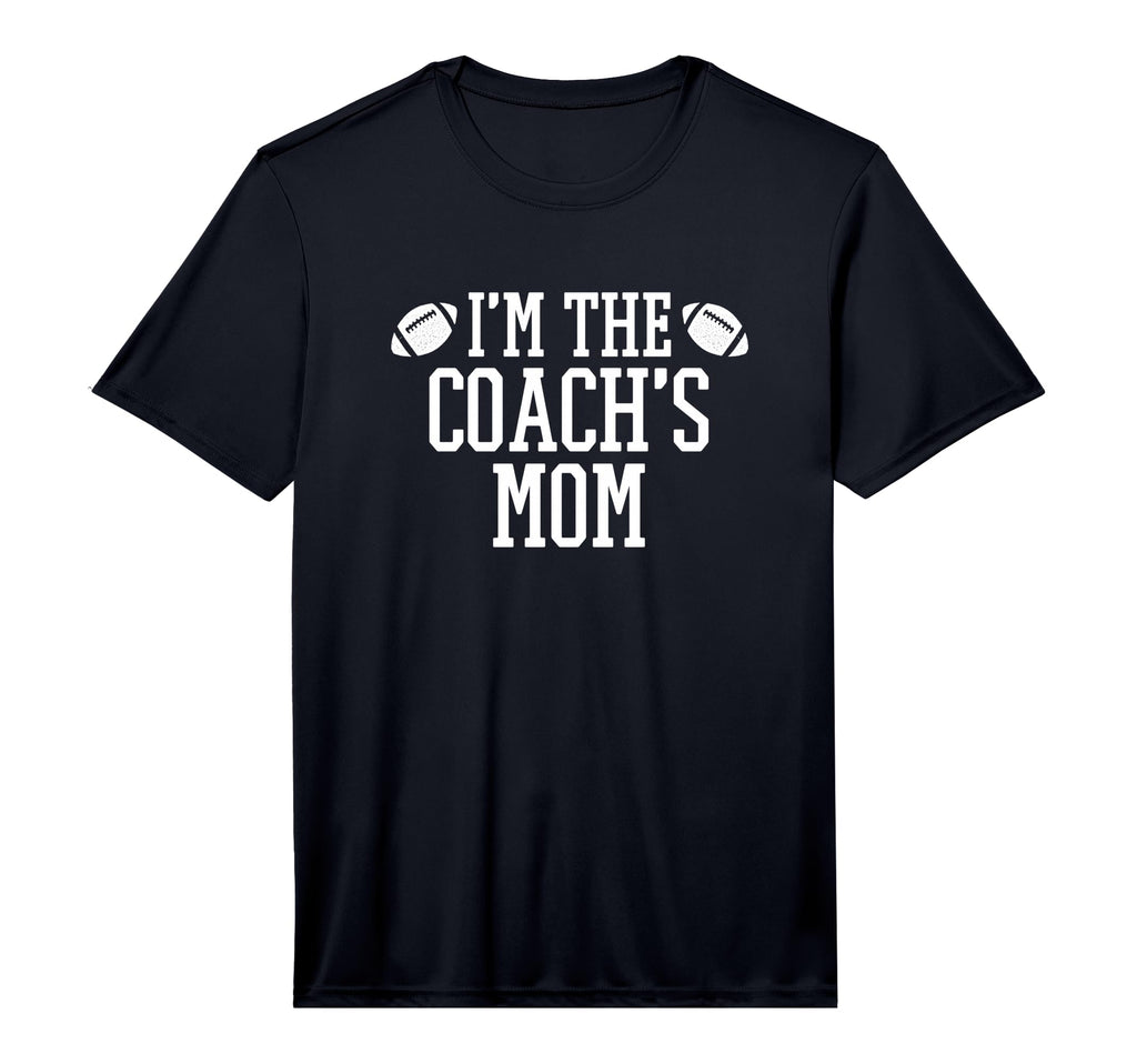 Matching Football Family Im Coachs Mom T-Shirt - Unique Graphic for Adults