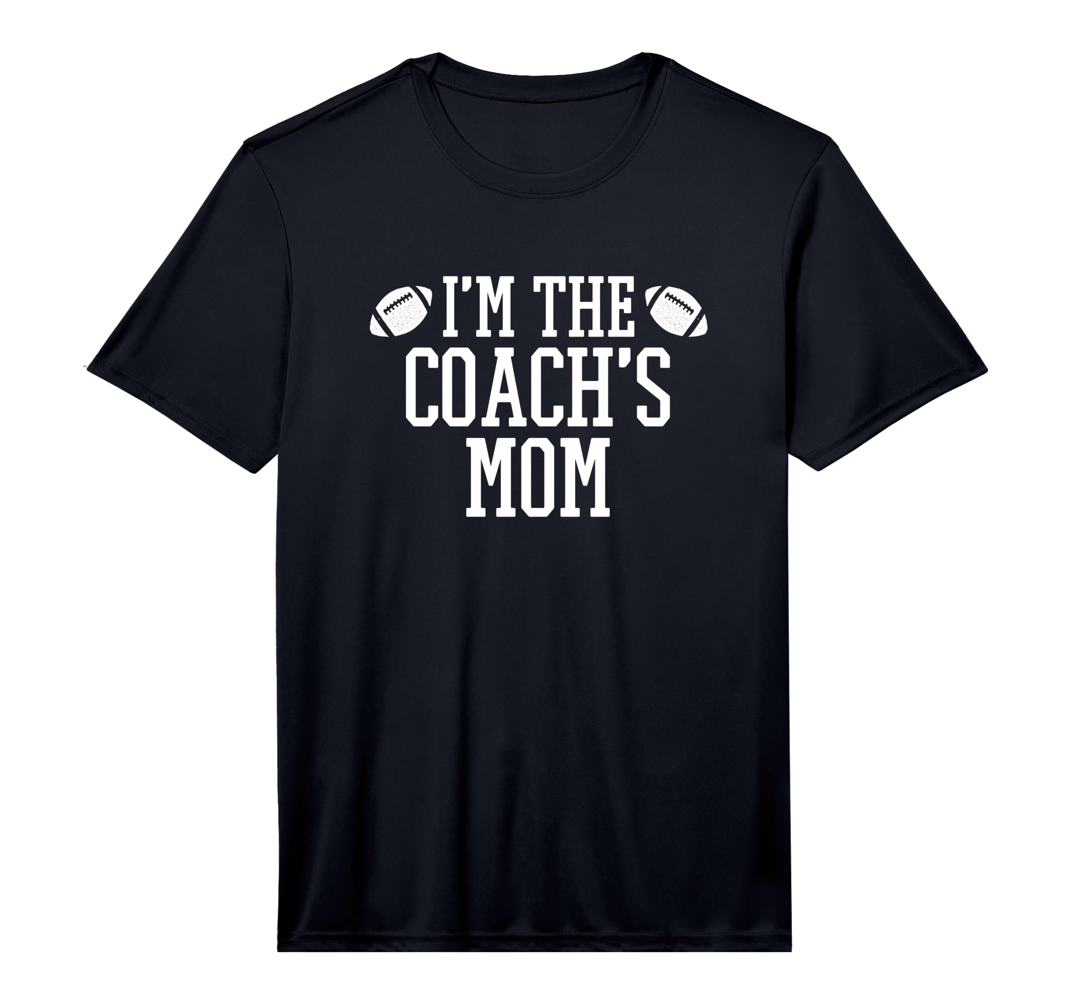 Matching Football Family Im Coachs Mom T-Shirt - Unique Graphic for Adults