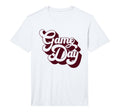 Game Day Burgundy Sports Soccer T-Shirt - Trendy Graphic for Adults