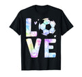 Soccer Fans Love Ball Tie Dye Soccer T-Shirt - Graphic Print for Adults