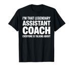 Funny Assistant Coach Art Assistant T-Shirt - Aesthetic Graphic Men Women